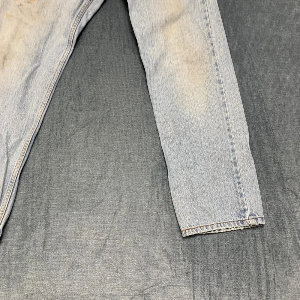 Levi's 505 Jeans Mens 34x30 Blue Denim Medium Wash Regular Fit Straight Leg